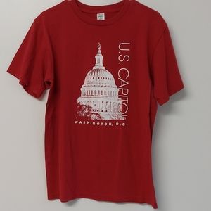 Red U.S. Capitol T-Shirt